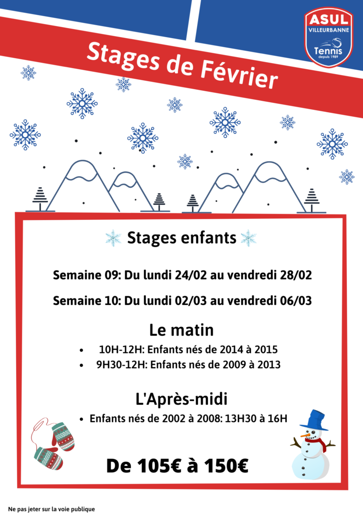 stage de février stage de février