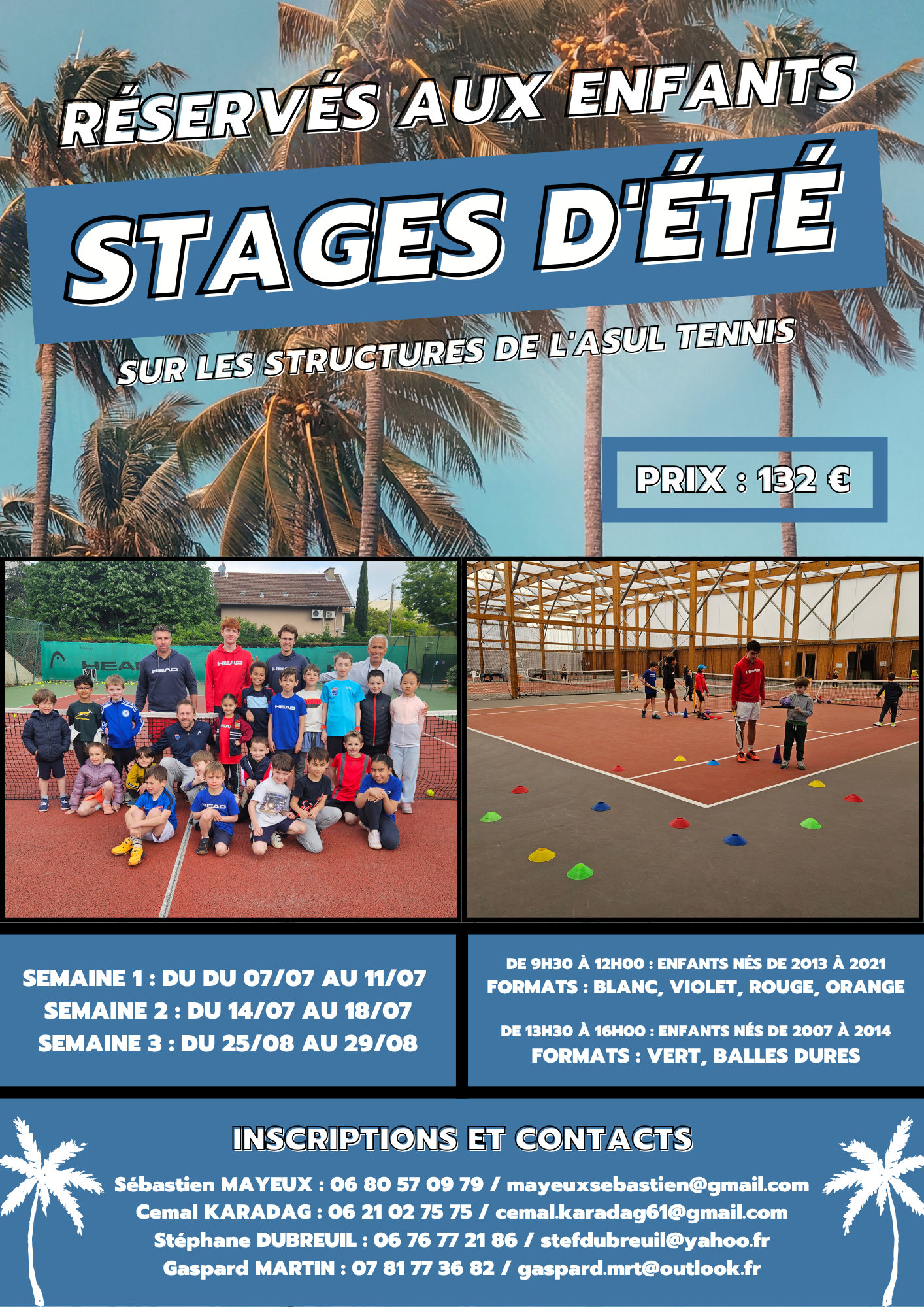 Stages d'été 2025 Stages d'été 2025