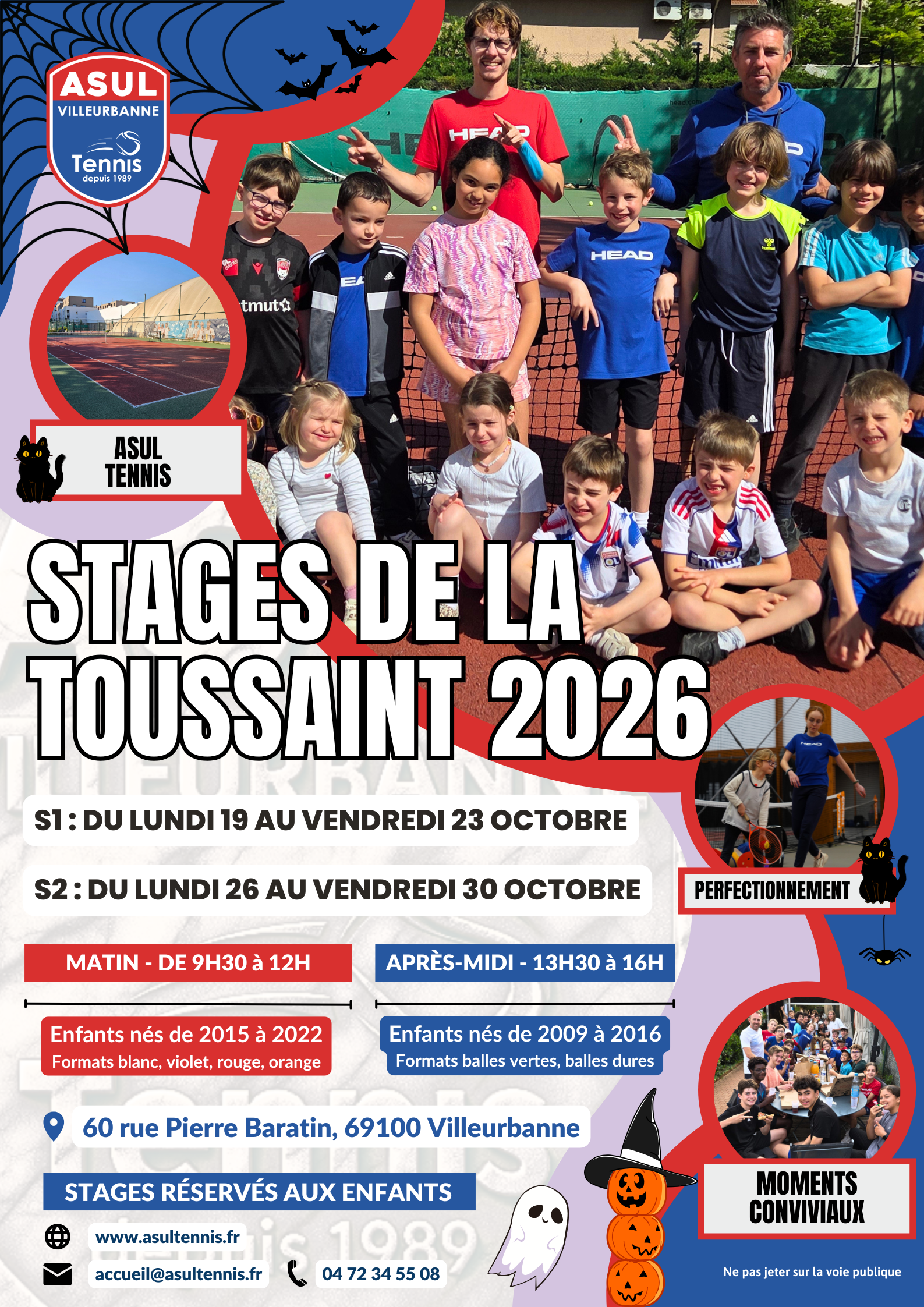 AFFICHE STAGE DE TOUSSAINT 2026